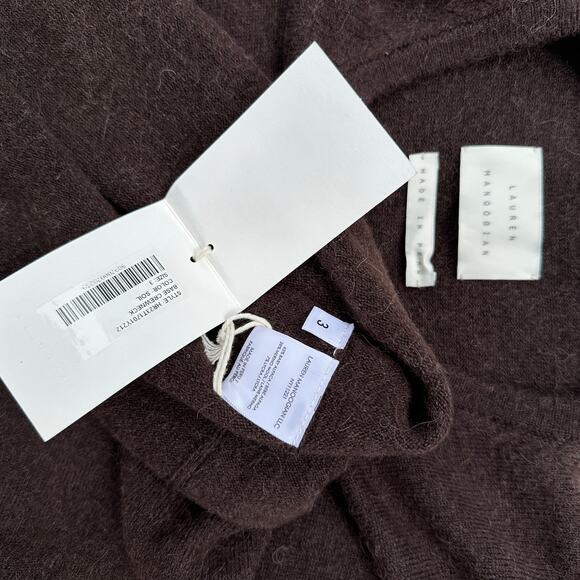 Lauren Manoogian Base Crewneck Sweater Long Sleeve Soil Brown Size 3 Large NWT - Picture 12 of 16